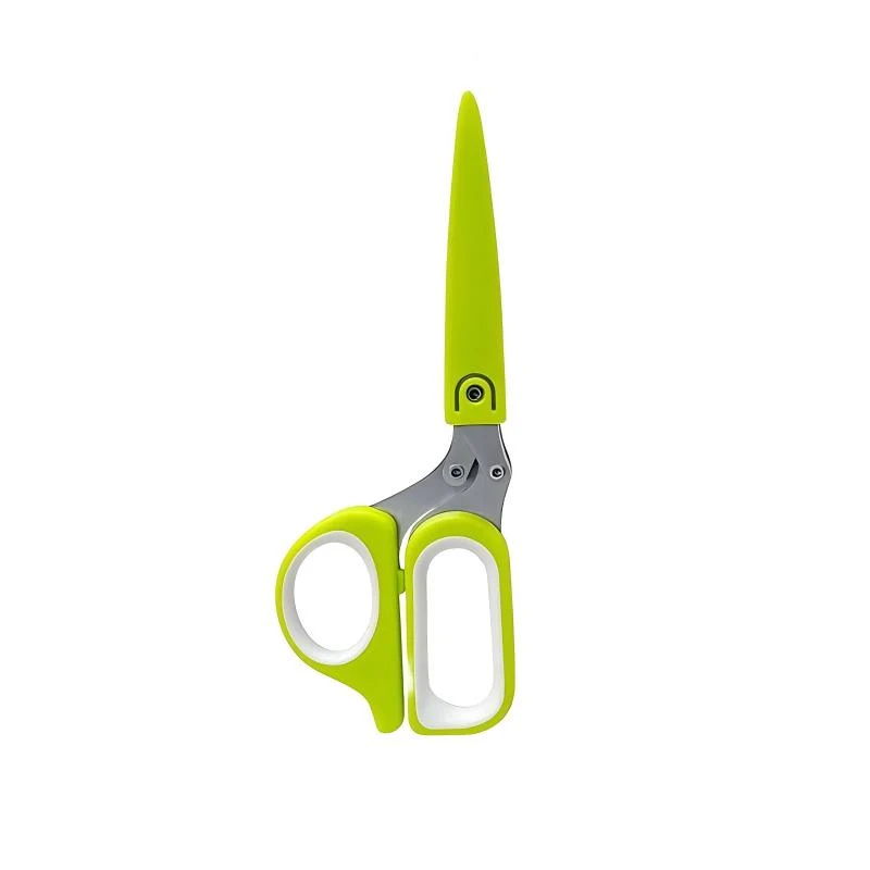 ✂️Herb Scissors 5 Blade Kitchen Shears. Multipurpose Herb Cutter with Safety Cover & Cleaning Comb for Basil Chive Parsley