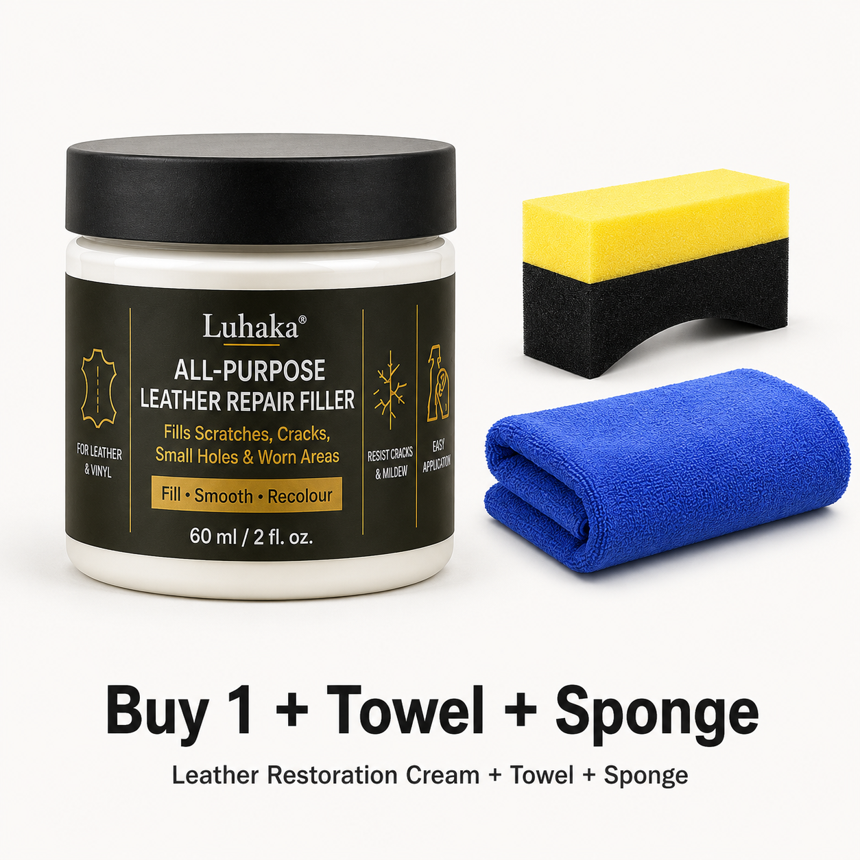 Luhaka® Leather Scratch & Damage Repair Filler