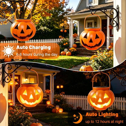 Solar Halloween Pumpkin Lantern Outdoor Decor 🎃✨
