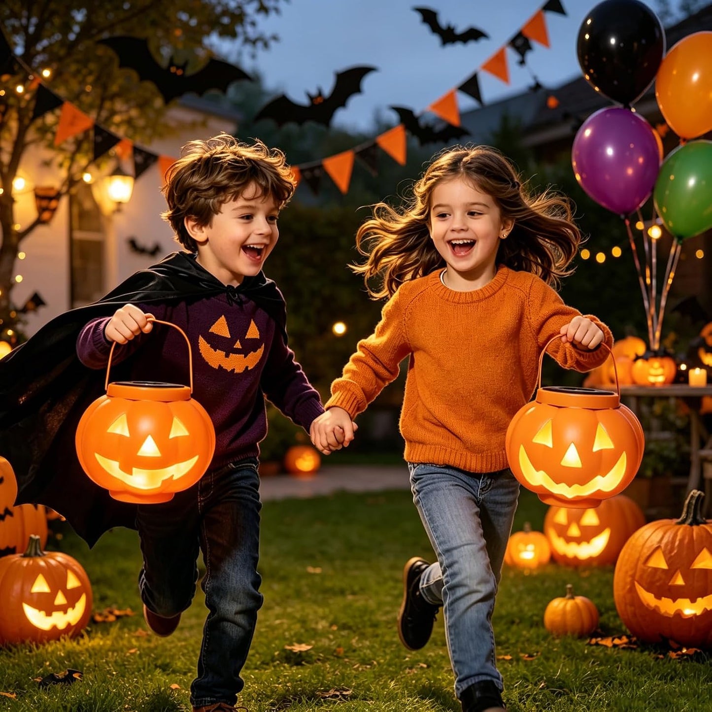 Solar Halloween Pumpkin Lantern Outdoor Decor 🎃✨