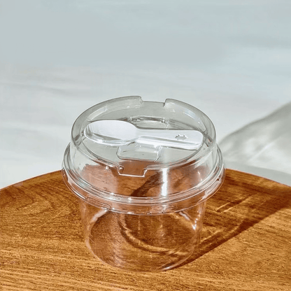 🍨 100 Pack Clear Dessert Cups with Lids & Spoons