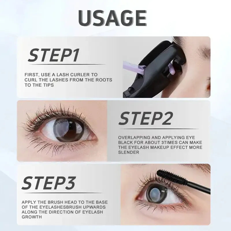 🔥🔥Hot Sale⭐24H Volumizing Mascara: Thick. Defined Lashes - Smudge-Proof & Waterproof