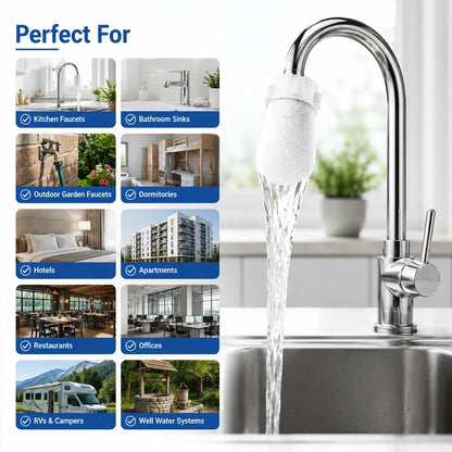 Faucet Filter Cotton Bags - Universal. 100 PCS Splash-Proof Faucet Filter 🌟Set