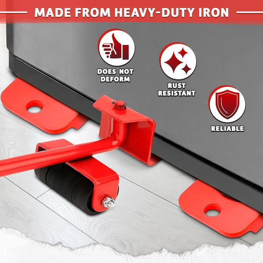 Heavy Furniture Moving Set – Lift & Slide Furniture Easily. 600Lbs Capacity Floor Protection Tool