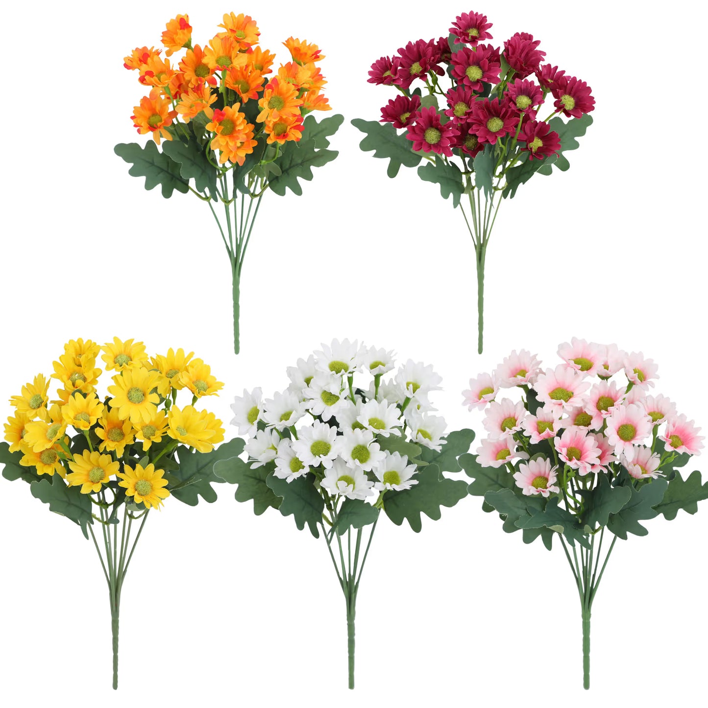 🏆Flash Sale⚡Artificial Outdoor Sunset Mums Flowers - UV resistant. Waterproof. Windproof