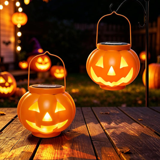 Solar Halloween Pumpkin Lantern Outdoor Decor 🎃✨