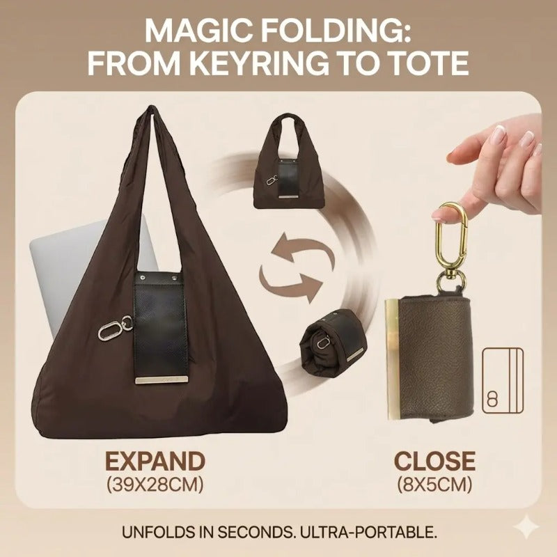 Expandable Keychain Tote Bag