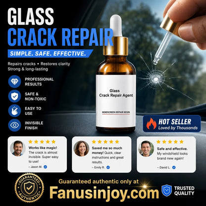 🏭Buy 1 Get 1 Free！💦One drop fixes all glass cracks！🚗Glass Crack Repair Agent