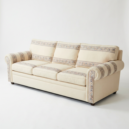 Classic 3-Seater Fabric Sofa
