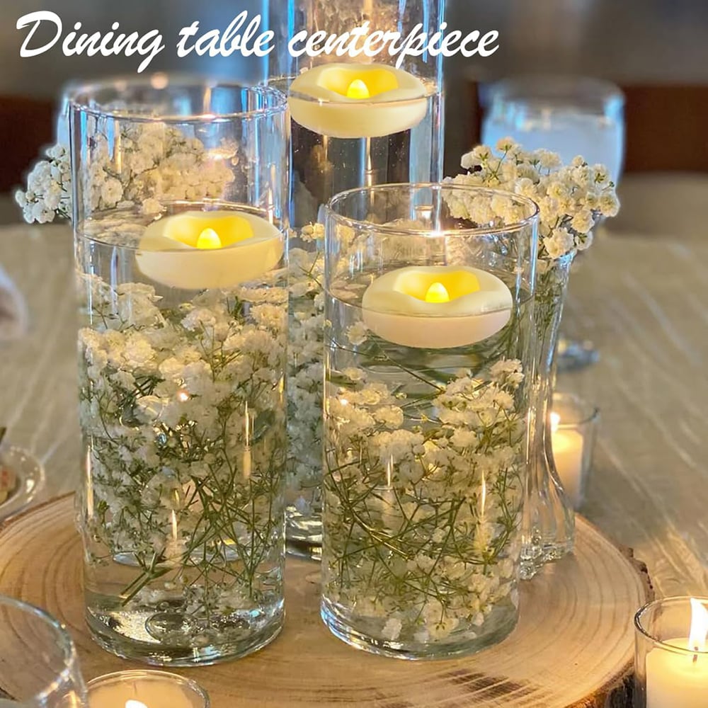 🕯️Water-Activated Flameless Floating LED Candles – Romantic Waterproof Glow for Any Occasion product quality detail