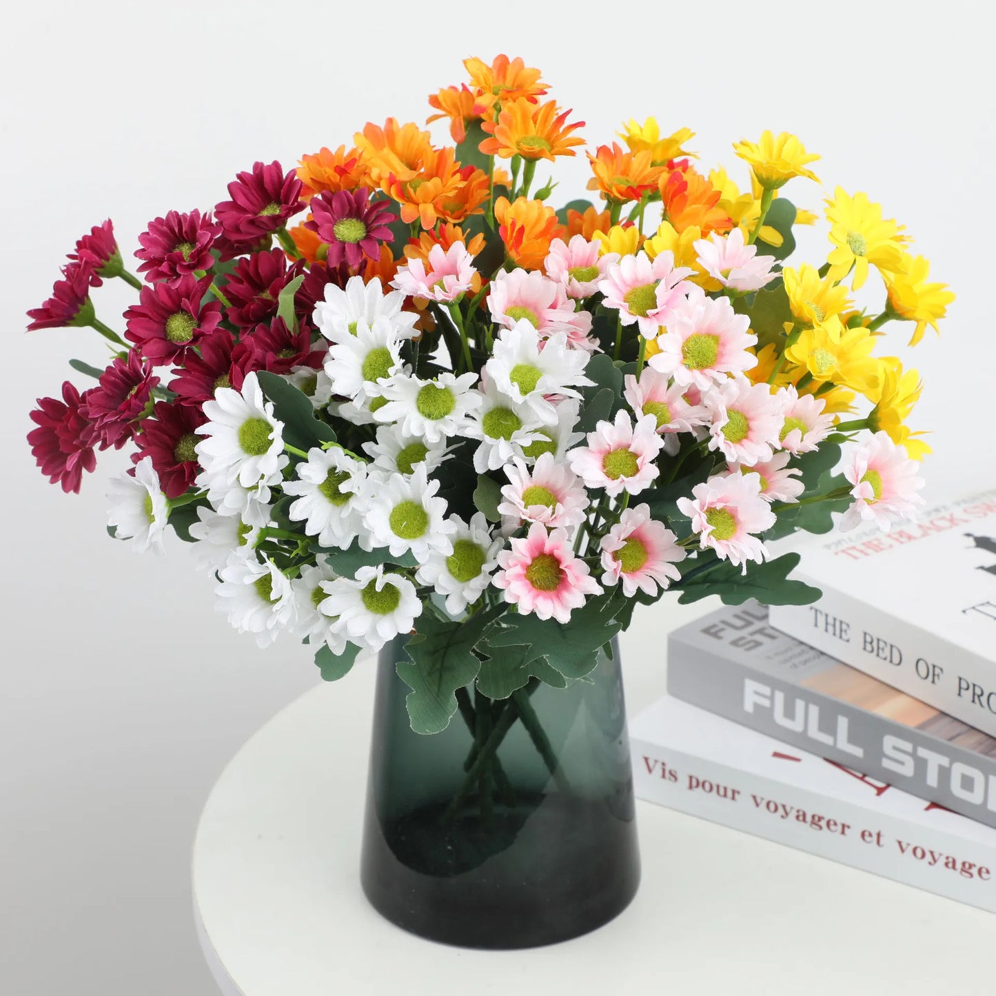 🏆Flash Sale⚡Artificial Outdoor Sunset Mums Flowers - UV resistant. Waterproof. Windproof