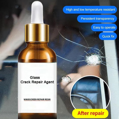 🏭Buy 1 Get 1 Free！💦One drop fixes all glass cracks！🚗Glass Crack Repair Agent