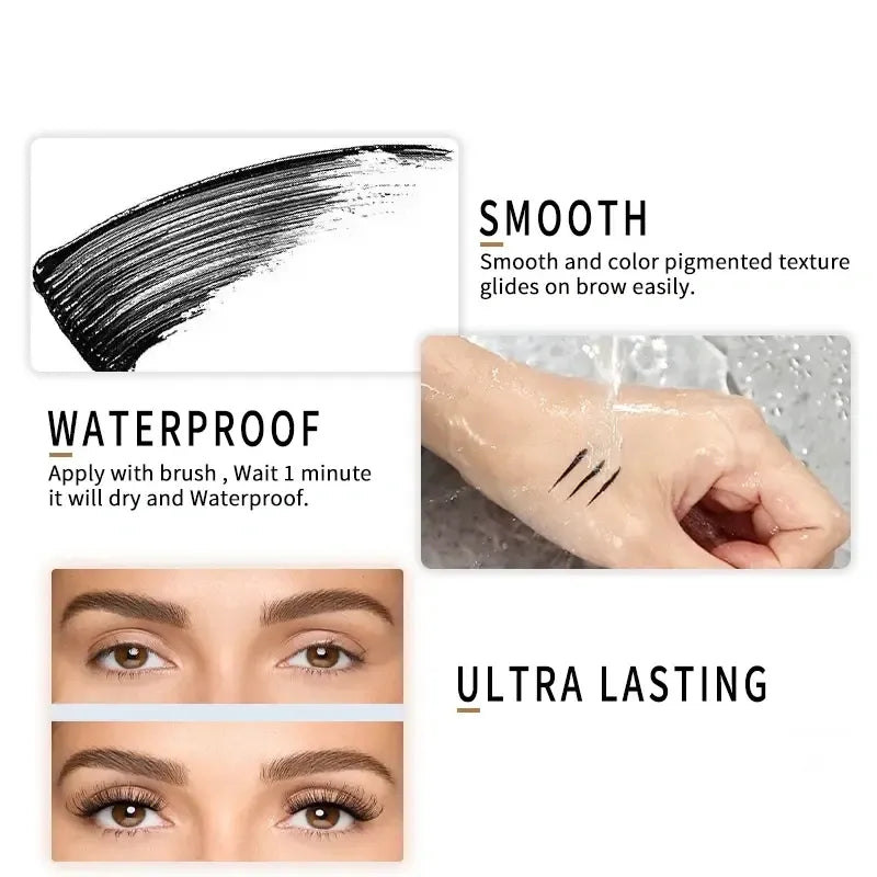 🔥🔥Hot Sale⭐24H Volumizing Mascara: Thick. Defined Lashes - Smudge-Proof & Waterproof
