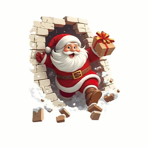 😍Santa Claus Wall Sticker style option