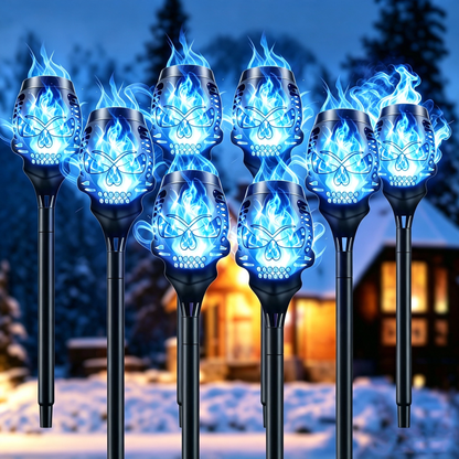 🔥Halloween Early Bird Special Sale 55% OFF🔥Halloween Solar Skull Flame Lights💀