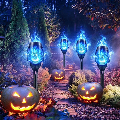 🔥Halloween Early Bird Special Sale 55% OFF🔥Halloween Solar Skull Flame Lights💀