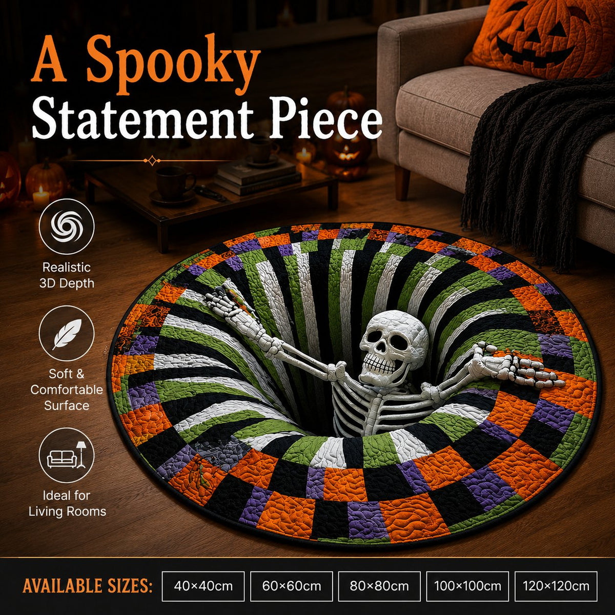 💀 Step Into the Scare — Turn Your Floor into a 3D Halloween Trap! 🎃 detail view