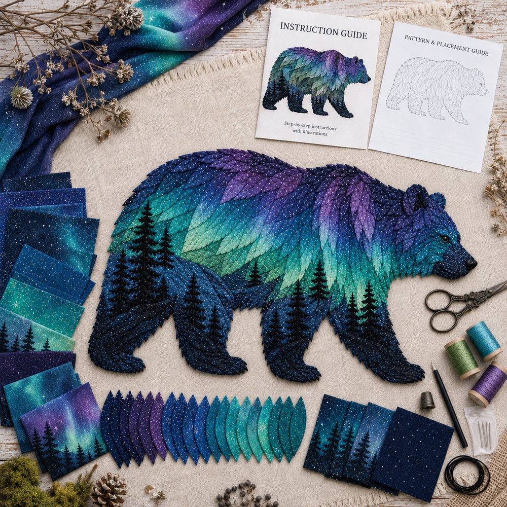 Northern Lights Wildlife DIY Patchwork Kit product details