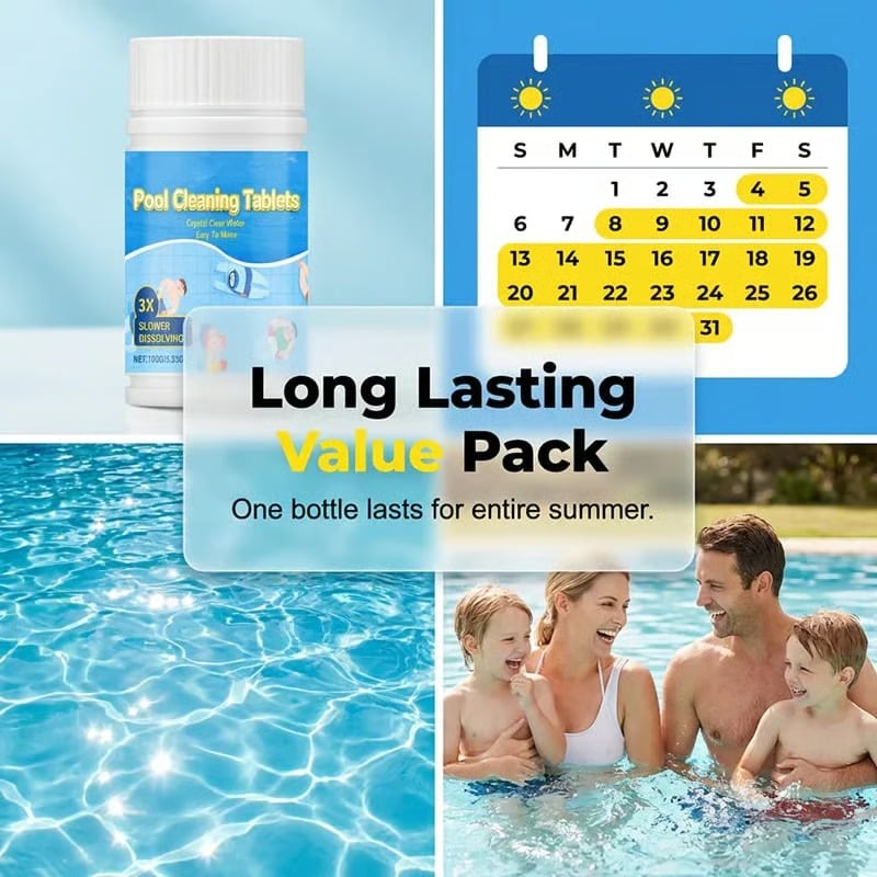 The Next-Gen Pool Purifier is here ✨ 2X Stronger Algae Control. Gentle & Safe for Kids! 👨‍👩‍👧‍👦