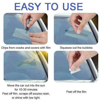 🏭Buy 1 Get 1 Free！💦One drop fixes all glass cracks！🚗Glass Crack Repair Agent