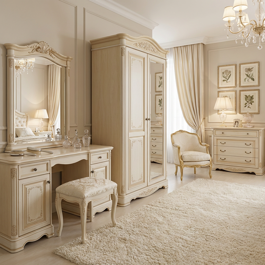 French Country 2-Door Wardrobe Armoire