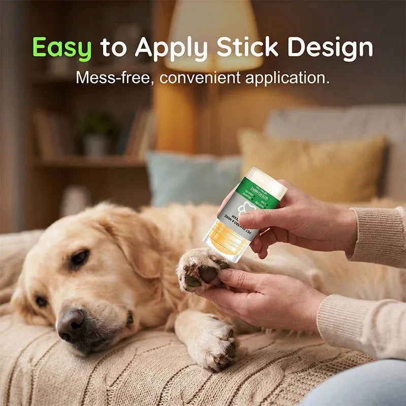 🔥Hot Sale 49% OFF🔥 Moisturizing Pet Paw Balm Stick – Coconut & Beeswax. Lick-Safe. No-Mess 🐾