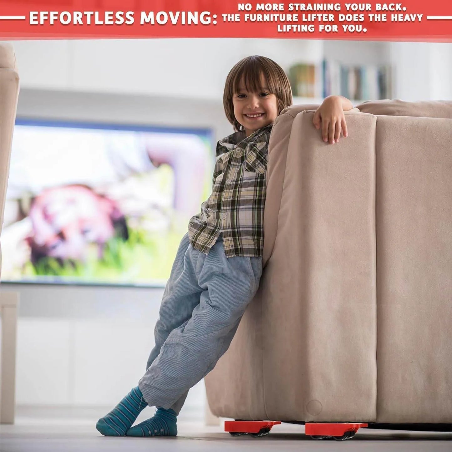Heavy Furniture Moving Set – Lift & Slide Furniture Easily. 600Lbs Capacity Floor Protection Tool