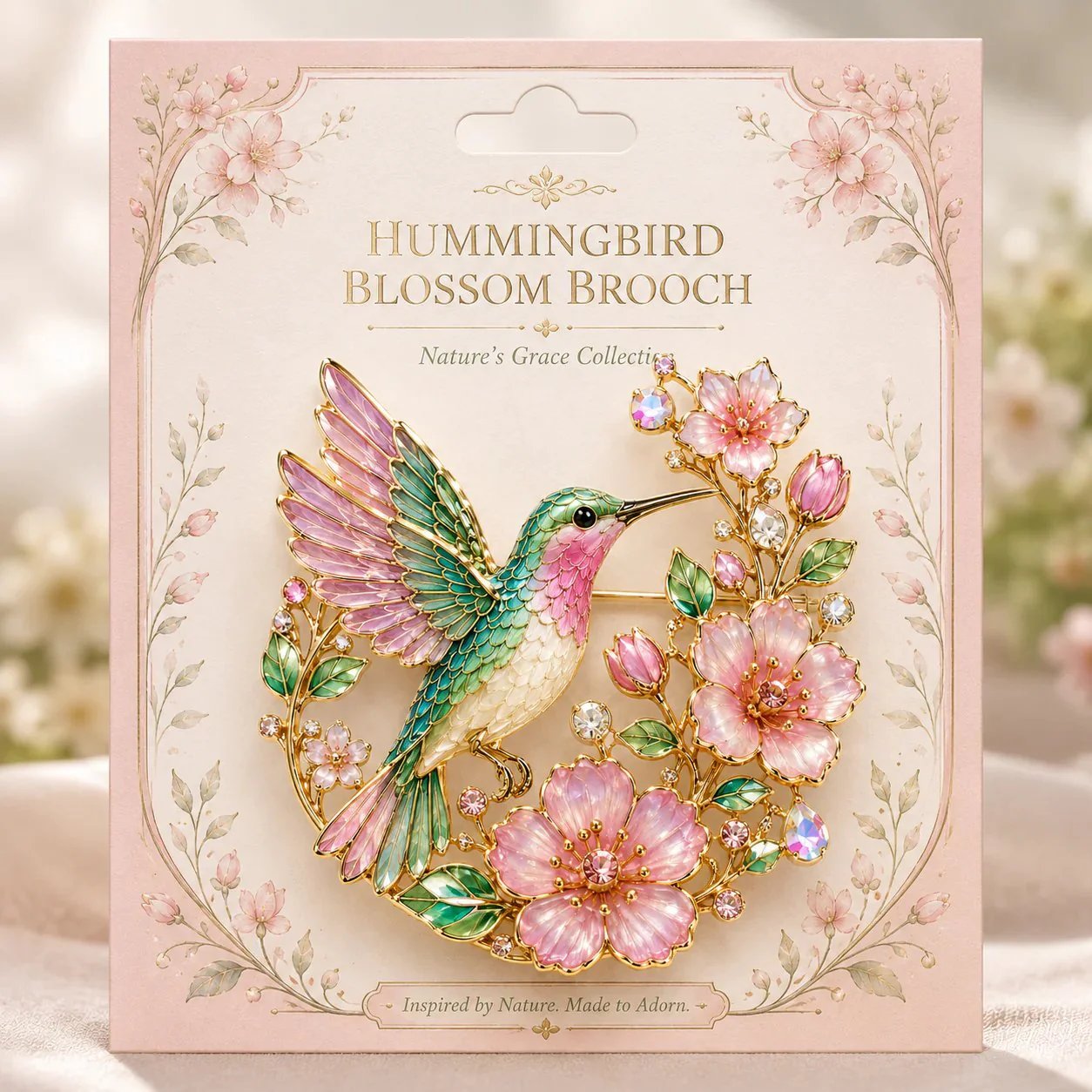 🌸Limited Edition 2026 Hummingbird Blossom Brooch – 🐦 A beautiful little reminder of joy, love, and positivity.