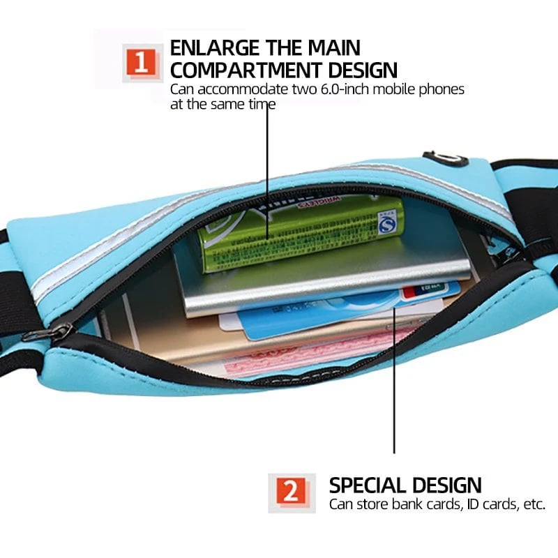 🏃 Running Phone Holder – Waterproof. Sweat-Absorbing. Multi-Compartment 🎧