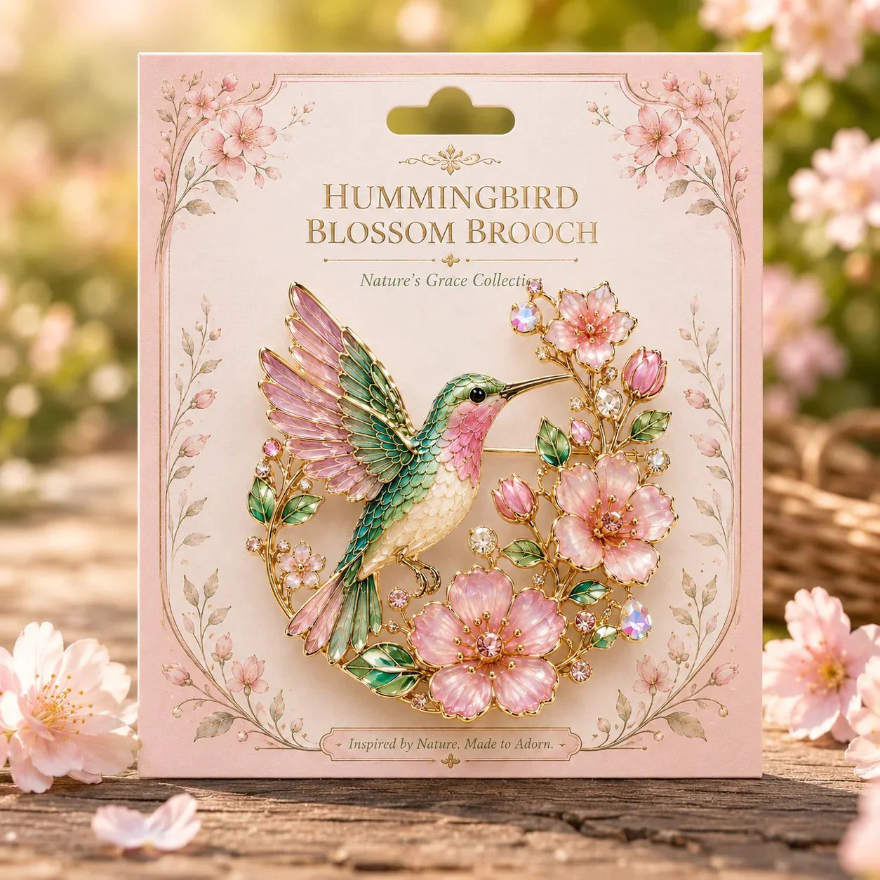 🌸Limited Edition 2026 Hummingbird Blossom Brooch – 🐦 A beautiful little reminder of joy, love, and positivity.