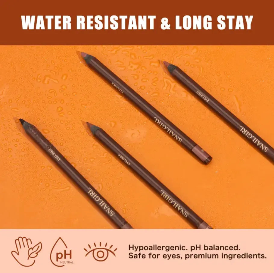 24HR Waterproof Eyeliner Pencil with Built-in Sharpener