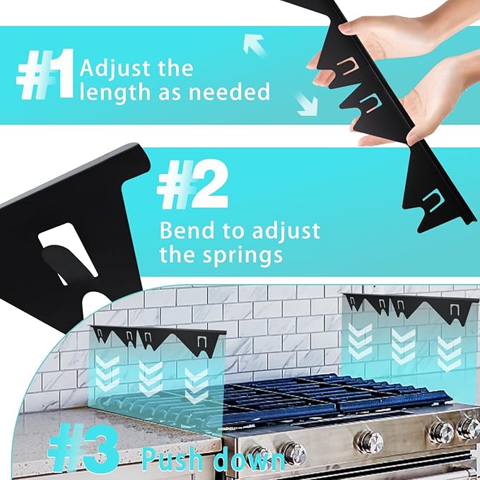 🔥 🎁Retractable Stainless Steel Stove Gap Covers detail