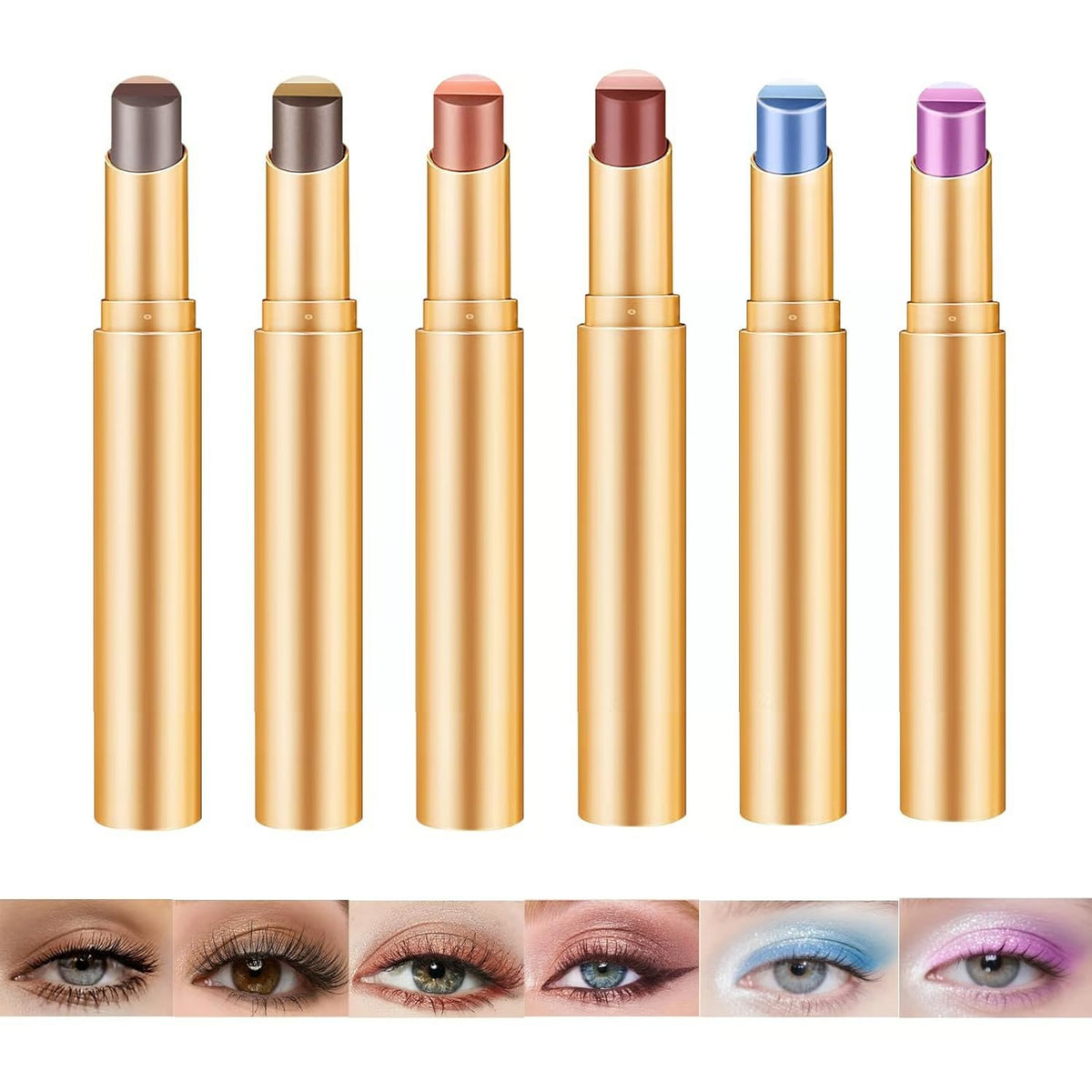 ✨3 Shade Cream Eyeshadow Stick | Smooth & Blendable shade details