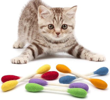 ❤️For happy. healthy. and active indoor cats🐱Swabs Large Size Cat Toys with Catnip