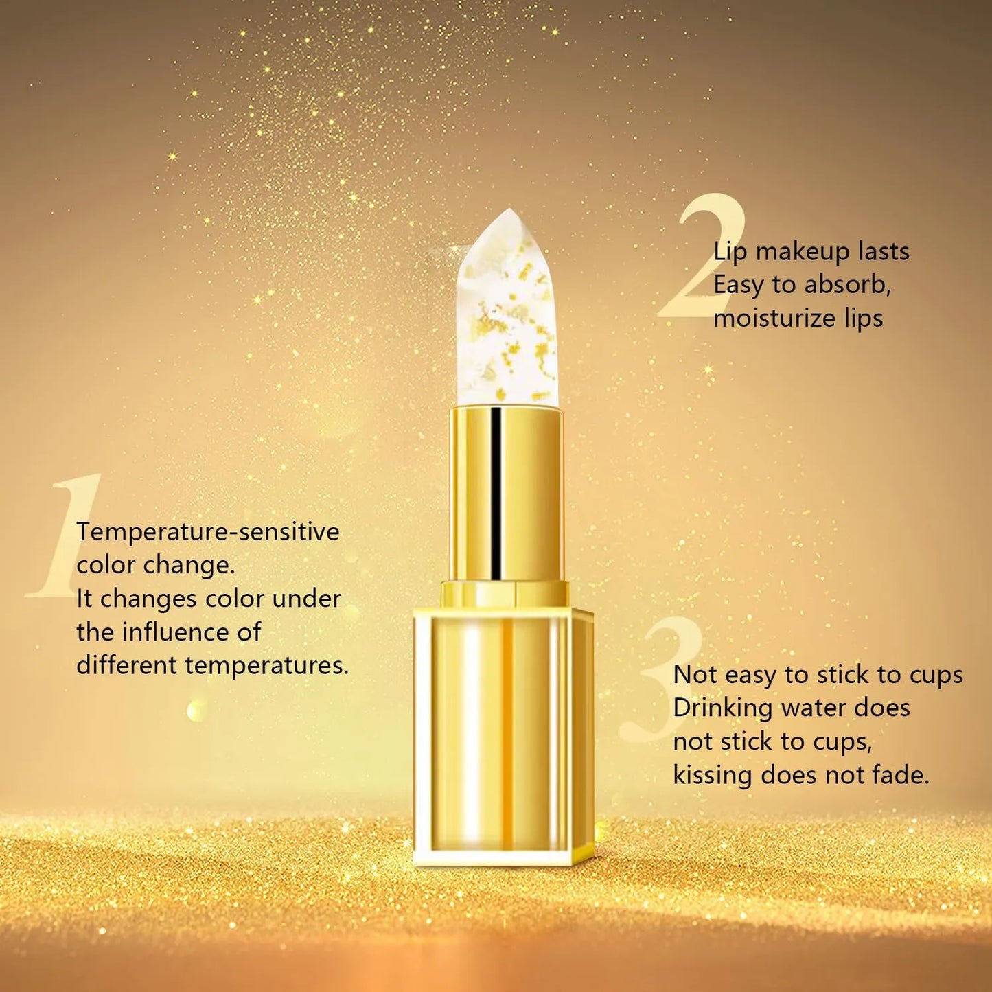 ✨Transferproof Color-Changing Lipstick💄CrystalClear Color Alchemy 💋 Auto-Tints on Contact!