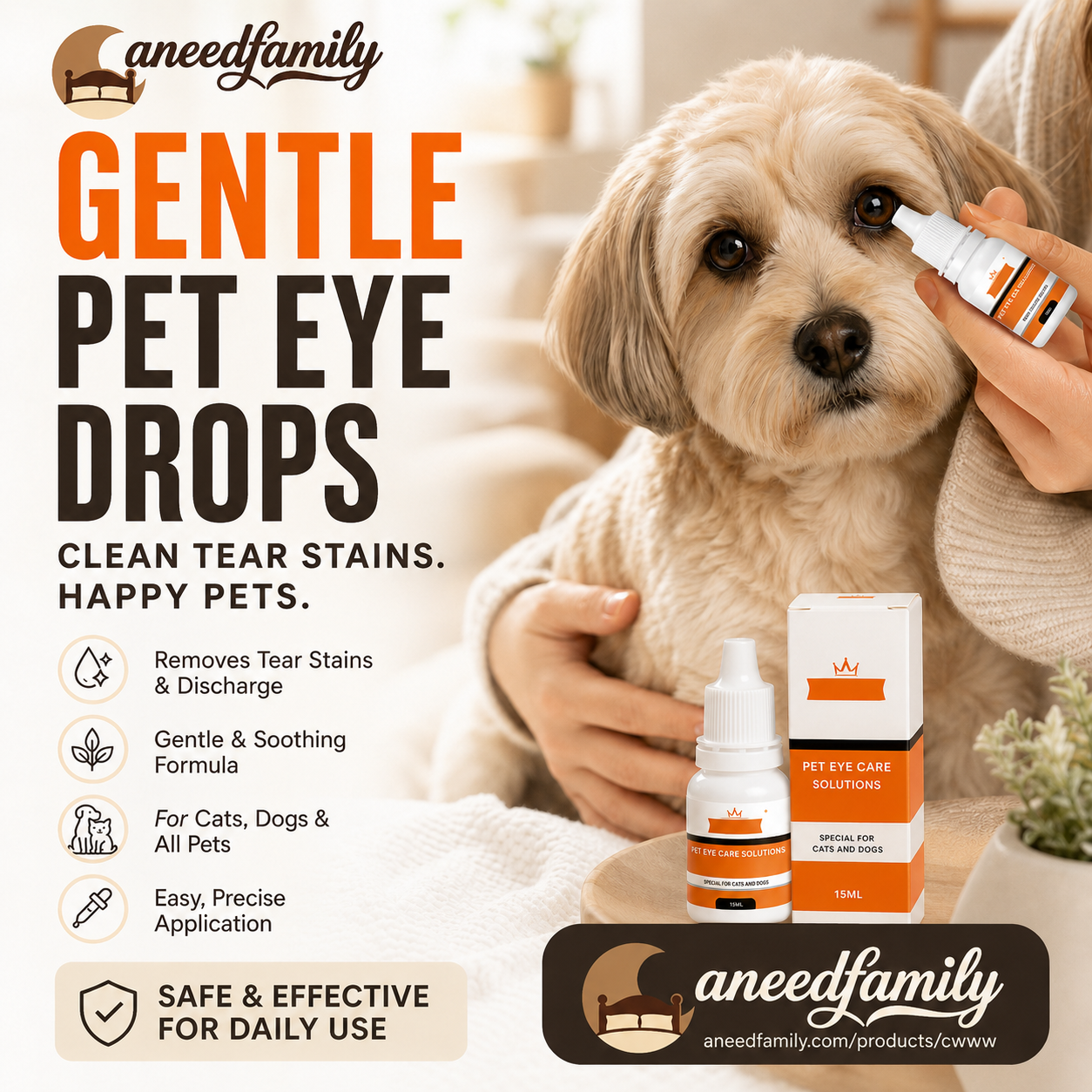 🎉🎉Buy 3 Get 2 Free! 🐈🐕Protect your furry friends' hygiene and health!Gentle Cleansing Pet Eye Drops