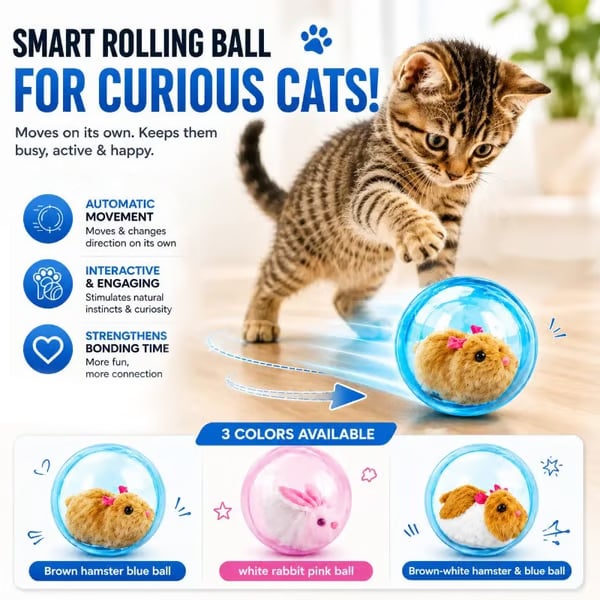 Self-Rolling Interactive Cat Ball product specifications
