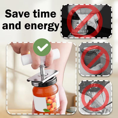 🍯 Effortless Jar Opening  – ✨ Anti-Slip Grip Jar Opener – For Comfortable. Easy Use Every Time