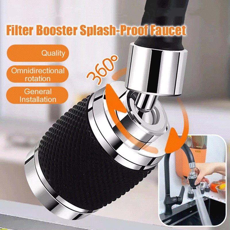 🔥Splash proof booster swivel kitchen filter tap product details