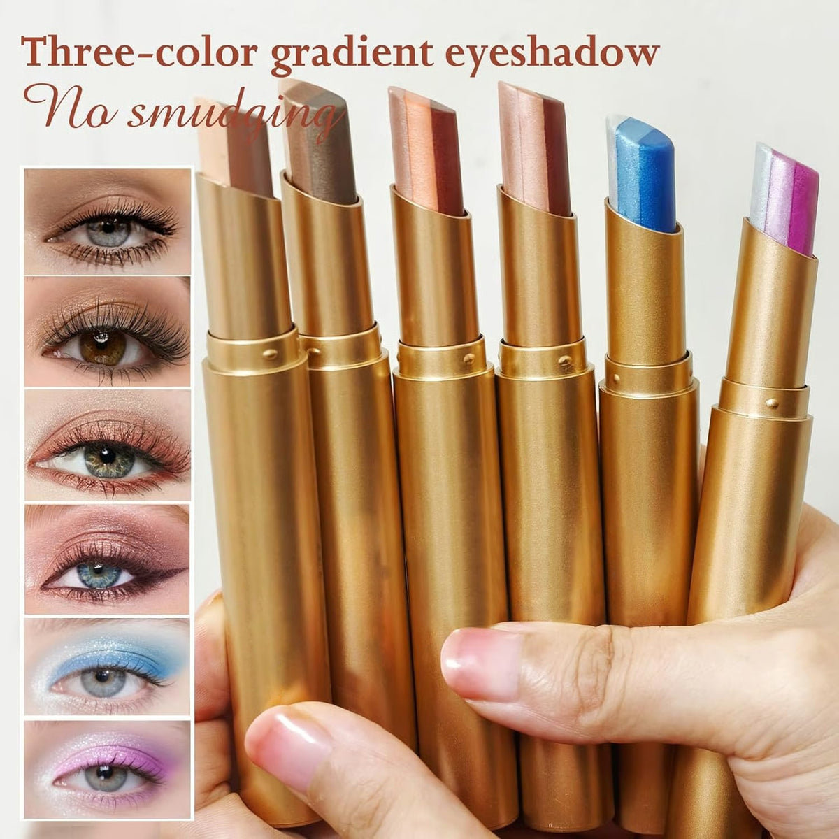 ✨3 Shade Cream Eyeshadow Stick | Smooth & Blendable color options