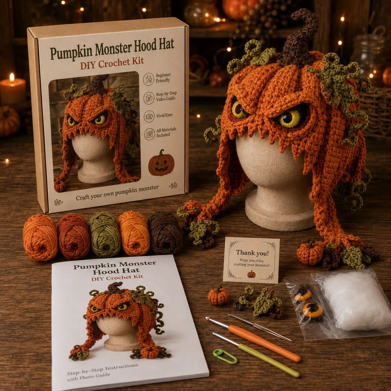 🎃 Pumpkin Monster Hood