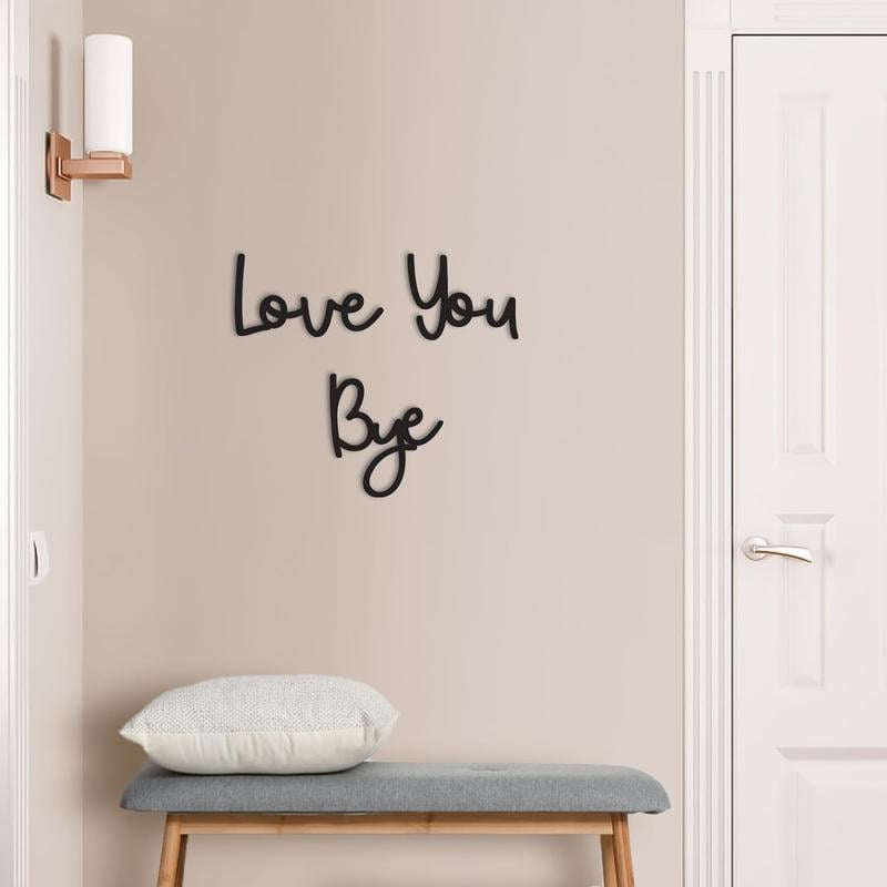 Love you Bye ✨Wooden Wall Hanging Sign Decoration - No Wall Damage
