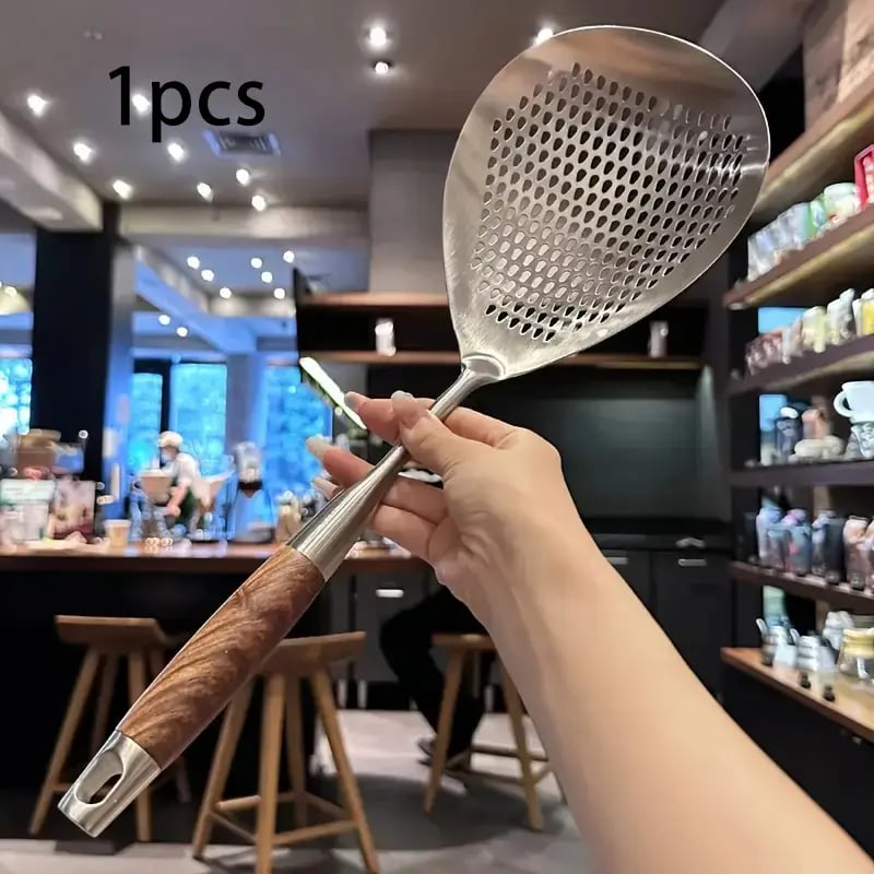 Fine Mesh Stainless Steel Colander - 2026 Upgraded Version Ultra-Fine Filter Mesh with Handle. Oil Filter Spoon. Food Strainer for Kitchen