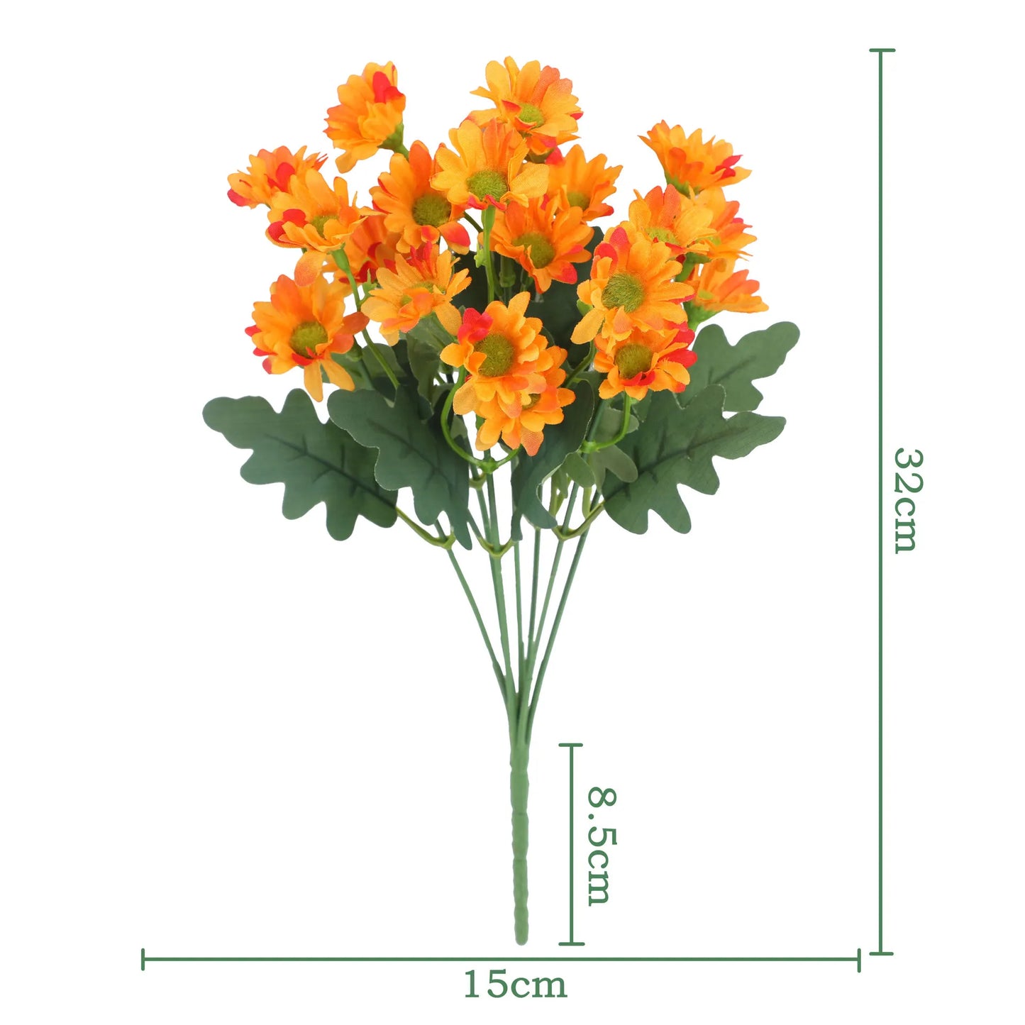 🏆Flash Sale⚡Artificial Outdoor Sunset Mums Flowers - UV resistant. Waterproof. Windproof