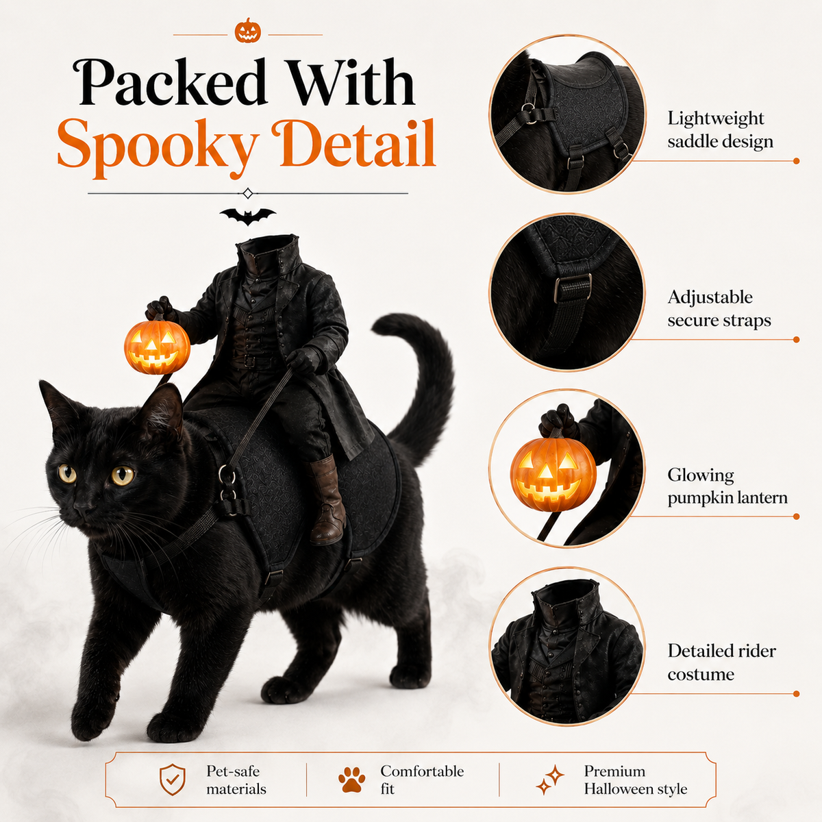 The Headless Horseman Rider Pet Costume