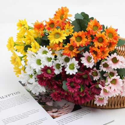 🏆Flash Sale⚡Artificial Outdoor Sunset Mums Flowers - UV resistant. Waterproof. Windproof
