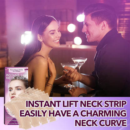 20-Piece Invisible Neck Lift Tape – Reusable Face Lifting Strips for Double Chin, Neck & Jawline Firming, Helps Reduce Neck Lines and Wrinkles