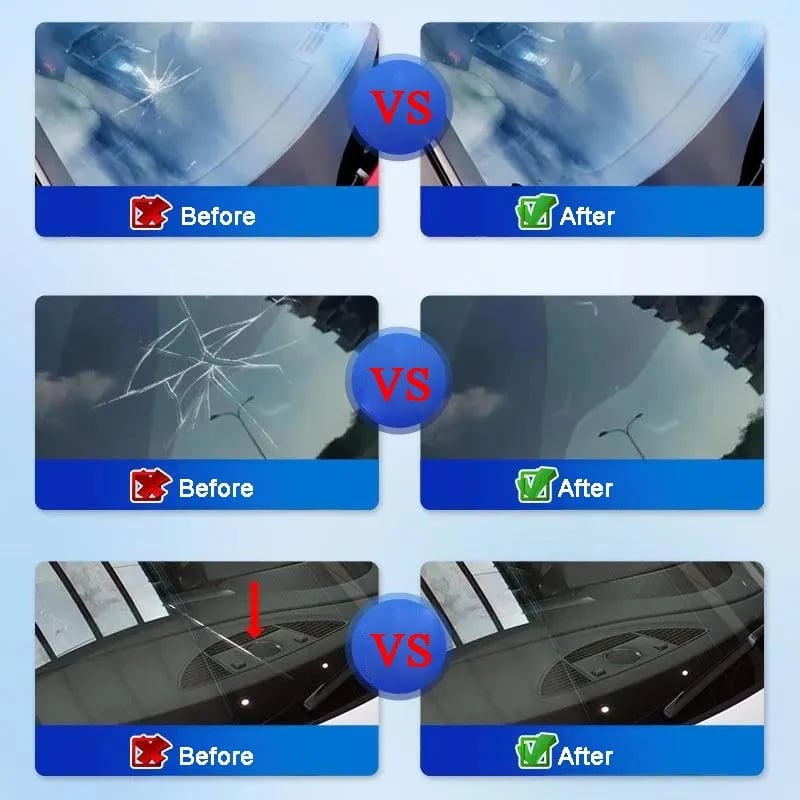 🏭Buy 1 Get 1 Free！💦One drop fixes all glass cracks！🚗Glass Crack Repair Agent