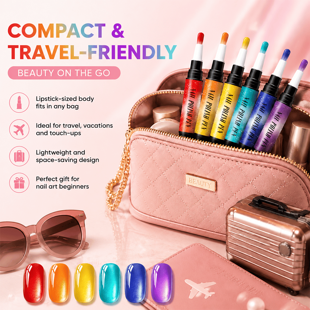 💅 6PCS One-Step Gel Nail Art Pen Set – Salon Beauty at Home product quality