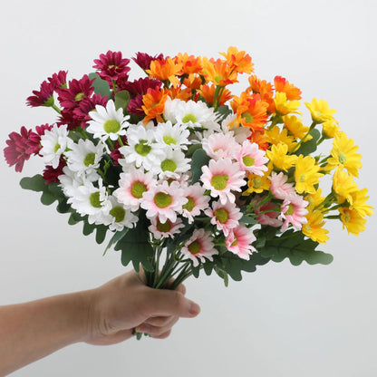 🏆Flash Sale⚡Artificial Outdoor Sunset Mums Flowers - UV resistant. Waterproof. Windproof